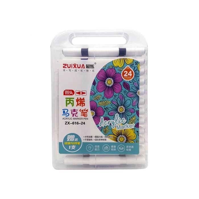 ماژیک اکریلیک 24 رنگ Zuixua