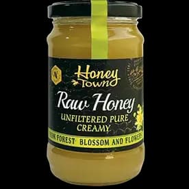 عسل خالص موم دار هانی تاون خامه ای 400 گرمی Honey Town Row Honey Creamy Blossom — تصویر ۲