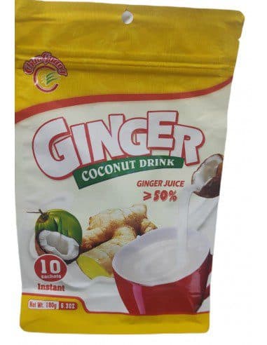 پودر نوشیدنی فوری چون گانگ با طعم نارگیل و زنجبیل 10 عددی-180گرمی Chunguang Ginger Coconut Drink Powder