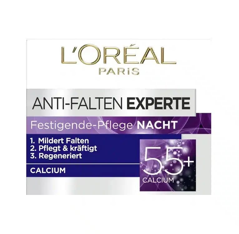 کرم شب ضد چروک سه کاره لورال +55 سال 50 میل Loreal Wrinkle Expert Anti Wrinkle Densifying Night Cream +55 — تصویر ۷