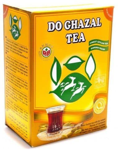 چای سیاه دو غزال عطری اکبر با عطر هل 500 گرمی Akbar Do Ghazal Tea with Cardamom — تصویر ۷