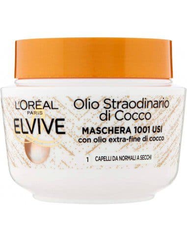 ماسک روغن نارگیل لورال الویو مخصوص انواع مو 300 گرمی L’oreal Elevive Coconut Oil Musk — تصویر ۲