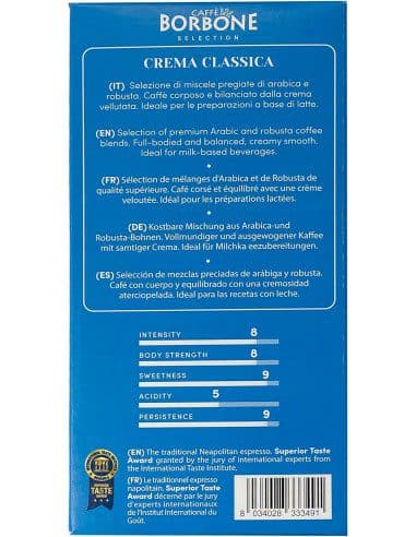 پودر قهوه بوربن کرما کلاسیکا 250 گرمی Borbone Crema Classica Ground Coffee — تصویر ۳