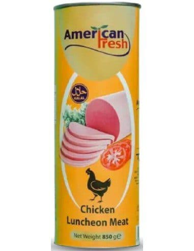 کنسرو کالباس مرغ امریکن فرش American Fresh Chicken Luncheon Meat 850g — تصویر ۲