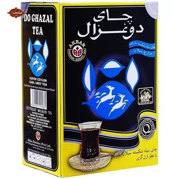 چای سیاه عطری دو غزال 500گرمی Do Ghazal Tea — تصویر ۲