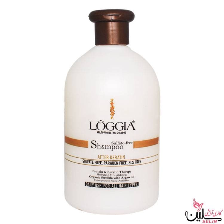 شامپو بدون سولفات و افتر کراتین لوجیا مولتی پروتین LOGGIA