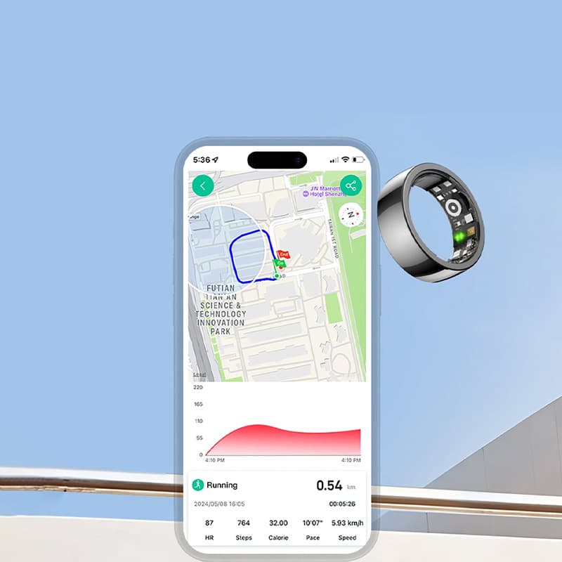 حلقه هوشمند riversong nano ceramic trinity — تصویر ۵