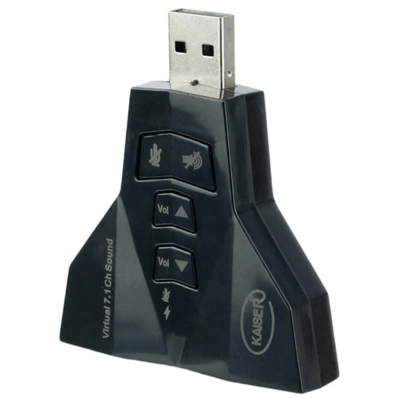 کارت صدا USB ولوم دار طرح موشکی 7.1Channel
