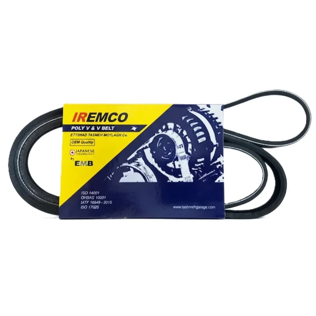 تسمه دینام امکو EMECO مدل 6PK 1575 CR مناسب پژو 206 تیپ 5 و تیپ 6