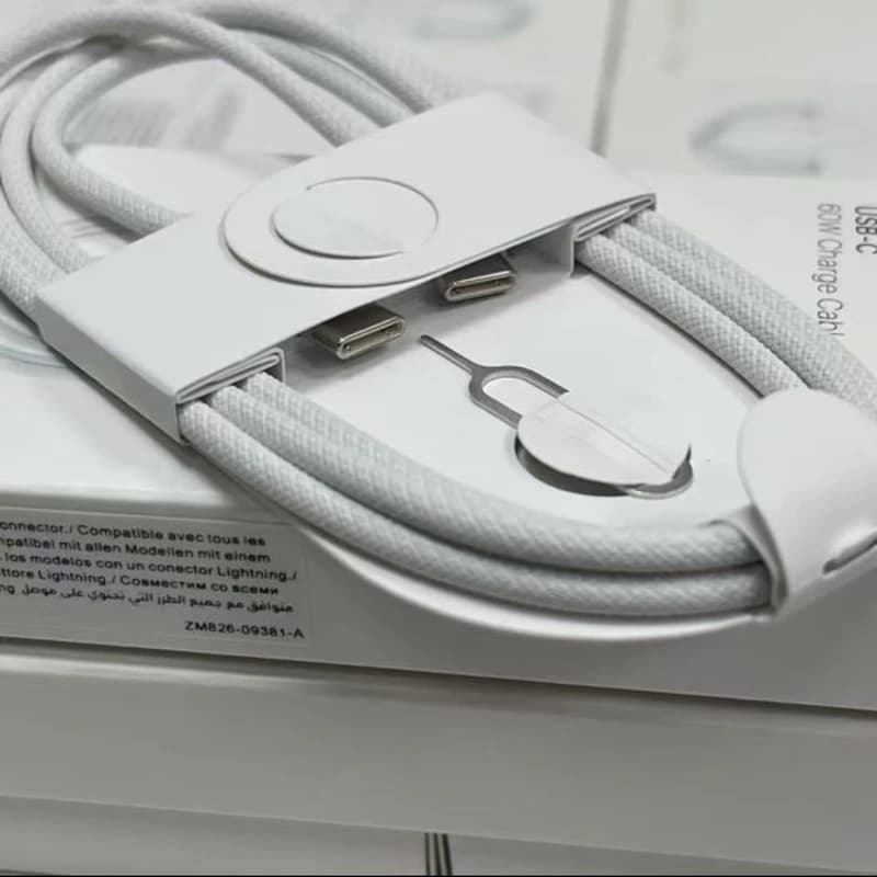 کابل دوسر تایپ سی مدل iPhone 16 طول 1 متر — تصویر ۱۲