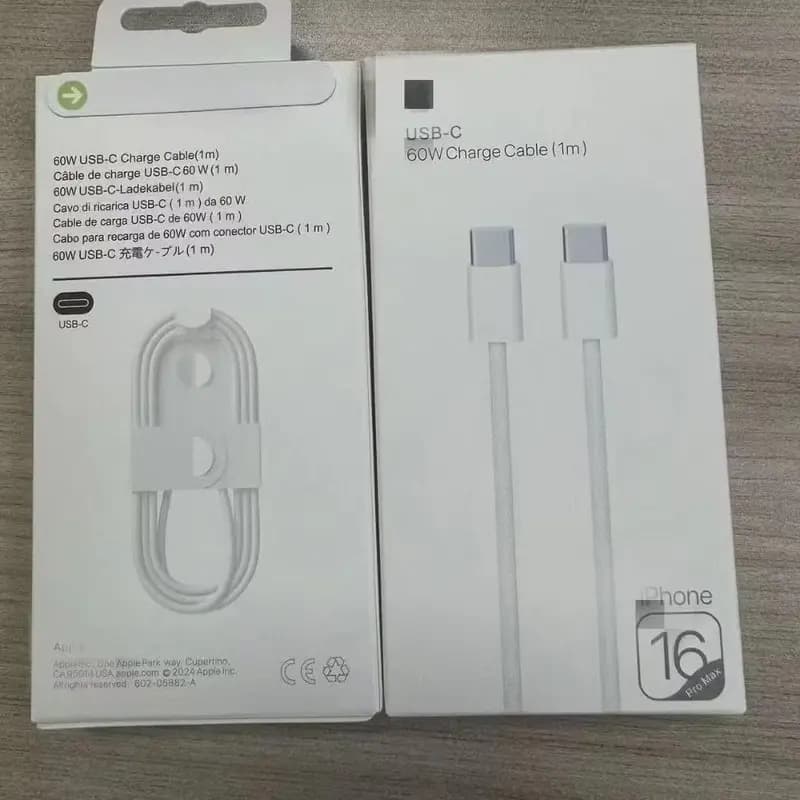 کابل دوسر تایپ سی مدل iPhone 16 طول 1 متر — تصویر ۹