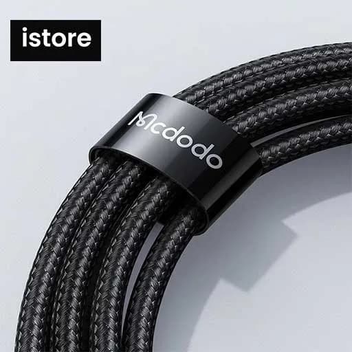 کابل شارژ سریع تایپ سی 66 واتی مک دودو مدل MCDODO CA-1080 داراي نمایشگر دیجیتال نو با گارنتی | کابل تبدیل USB به USB-C مک دودو مدل CA-1080 طول 1.2 متر | Mcdodo USB to USB-C conversion cable CA-1080 — تصویر ۹
