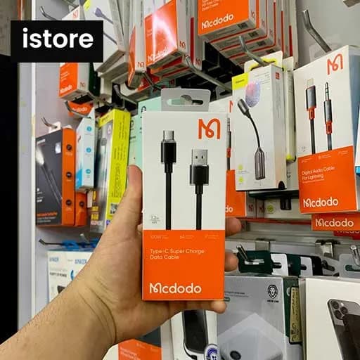 کابل USB به USB-C مک دودو مدل CA-3650 طول 1.2 متر نو با گارنتی | کابل تایپ سی فست شارژ Mcdodo CA-3650 | Mcdodo CA-3650 type C fast charging cable — تصویر ۲