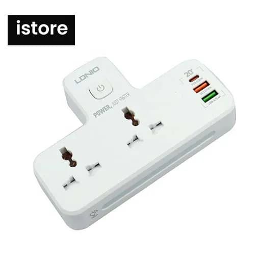 چند راهی برق الدینیو SC2311 ا LDNIO SC2311 3port USB Charger And Power Strip — تصویر ۱۰
