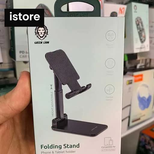هولدر و پایه نگهدارنده رومیزی گرین لاین پایه موبایل و تبلت Green Lion نو با گارانتی ا Green Lion Folding Stand Phone Holder — تصویر ۲