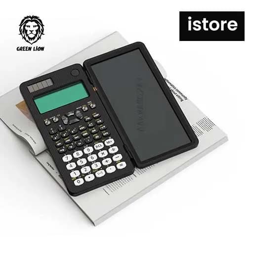 ماشین حساب به همراه پد یادداشت گرین لاین مدل Green Lion Scientific Calculator & Writing Pad GNSCALWPAD نو با گارنتی — تصویر ۳