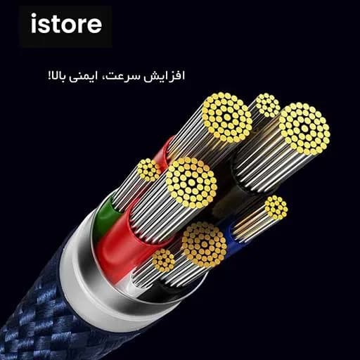 کابل USB-C باسئوس مدل Glimmer Series 100W طول 2 متر — تصویر ۴