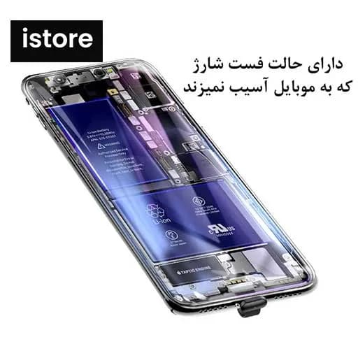 کابل شارژ USB به لایتنینگ باسئوس مدل CALXP-A01 طول 1 متر توان 2.4 آمپر Baseus Suction Cup Mobile Game Cable (اوپن باکس) با گارانتی — تصویر ۶