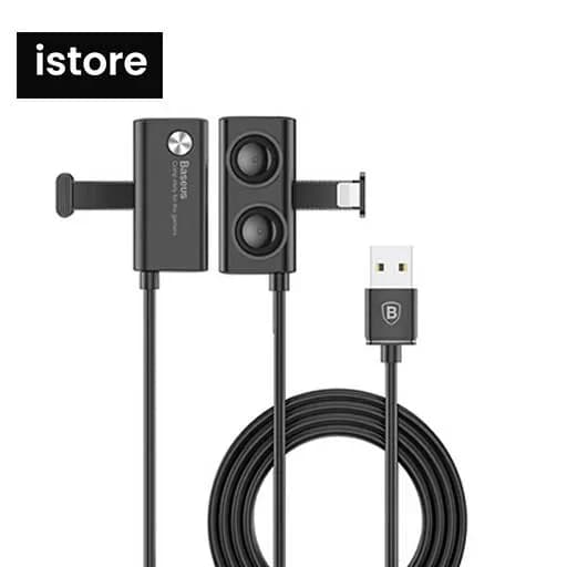 کابل شارژ USB به لایتنینگ باسئوس مدل CALXP-A01 طول 1 متر توان 2.4 آمپر Baseus Suction Cup Mobile Game Cable (اوپن باکس) با گارانتی — تصویر ۲