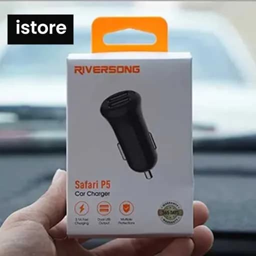 شارژر فندکی ریورسانگ مدل Safari P5 CC41C | Riversong Safari P5 CC41C 2-Port Quick Wall Charger — تصویر ۳