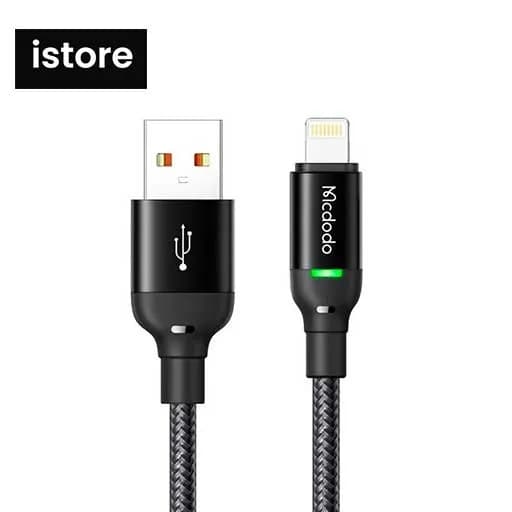 کابل آیفون فست شارژ Mcdodo CA-2700 3A PD 1.2m ا MCDODO CA-2700 3A 1.2M LIGHTNING CABLE — تصویر ۷
