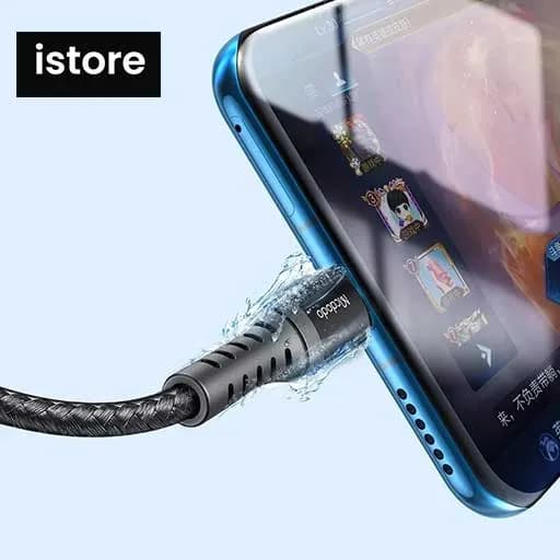کابل تبدیل USB به USB-C مک دودو مدل CA-2271 طول 1 متر مشکی نو با گارانتی | کابل تایپ a به تایپ سی Mcdodo CA-2271 USB to USB-C Cable 1M — تصویر ۳