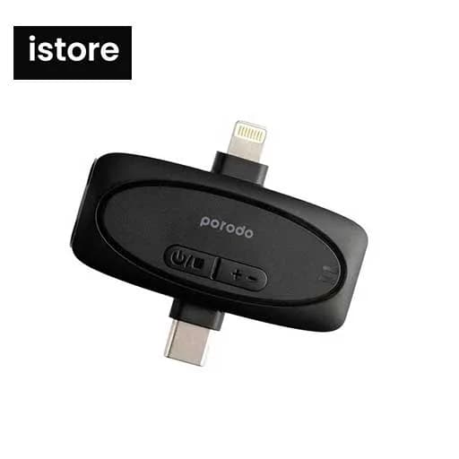 میکروفون بیسیم یقه ای پرودو Porodo Dual Connector Lavalier Microphone Dual Mic PD-2MLAV — تصویر ۱۰