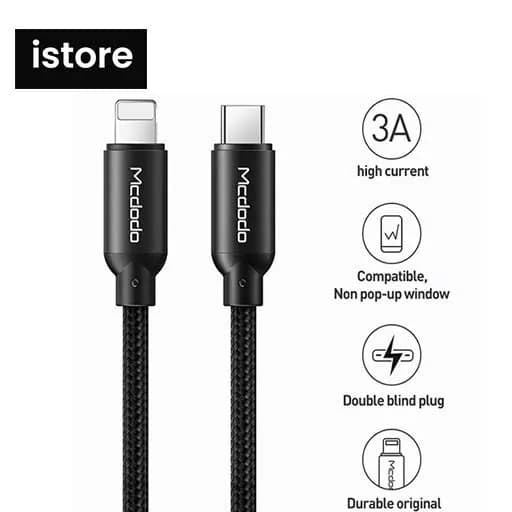 شارژر دیواری فست شارژ به همراه کابل شارژ مک دودو مدل CHARGER FAST MCDODO CH-7171 توان 20 وات — تصویر ۱۰