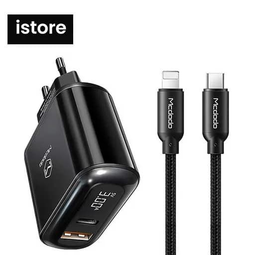شارژر دیواری فست شارژ به همراه کابل شارژ مک دودو مدل CHARGER FAST MCDODO CH-7171 توان 20 وات — تصویر ۶