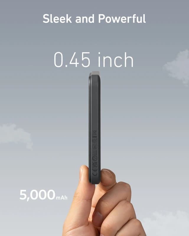 پاوربانک 5000 میلی آمپر انکر Anker 621 Magnetic Battery MagGo A1611 با گارانتی 18 ماهه — تصویر ۴