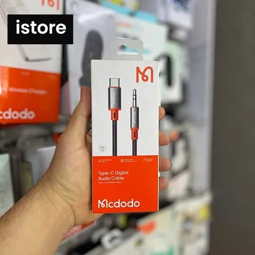 کابل تبدیل USB-C به AUX مک دودو مدل CA-0820 طول 1.2 متر |Mac Dodo USB-C to AUX conversion cable — تصویر ۴