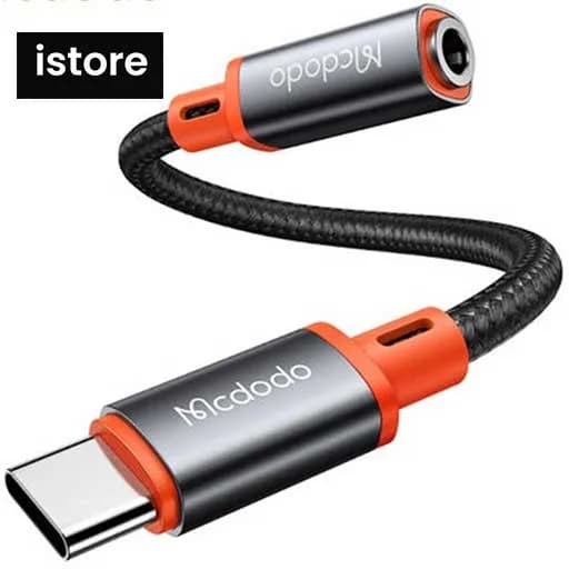 مبدل USB-C به جک 3.5 میلیمتری مک دودو مدل CA-7561 | Converter USB-C to 3.5 mm MacDodo model CA-7561