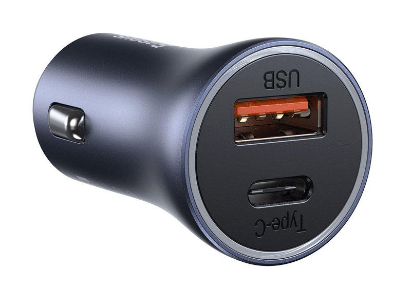 شارژر فندکی بیسوس Baseus Golden Contactor Pro Dual Quick Charger Car Charger U+C 40W Dark Gray CCJD-0G (گارانتی مادام العمر LMR) — تصویر ۱۰