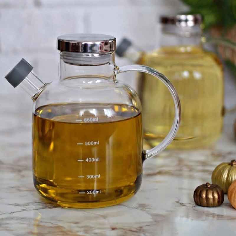 ظرف روغن پیرکس (بروسیلیکات) ترکیه Arow 650ml — تصویر ۲
