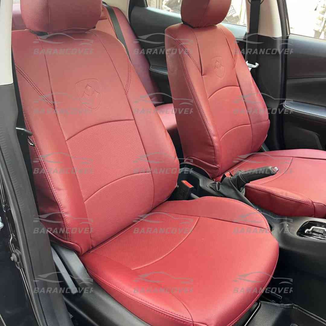 روکش صندلی فردا موتور FMC 511 چرم رنگ زرشکی — تصویر ۲