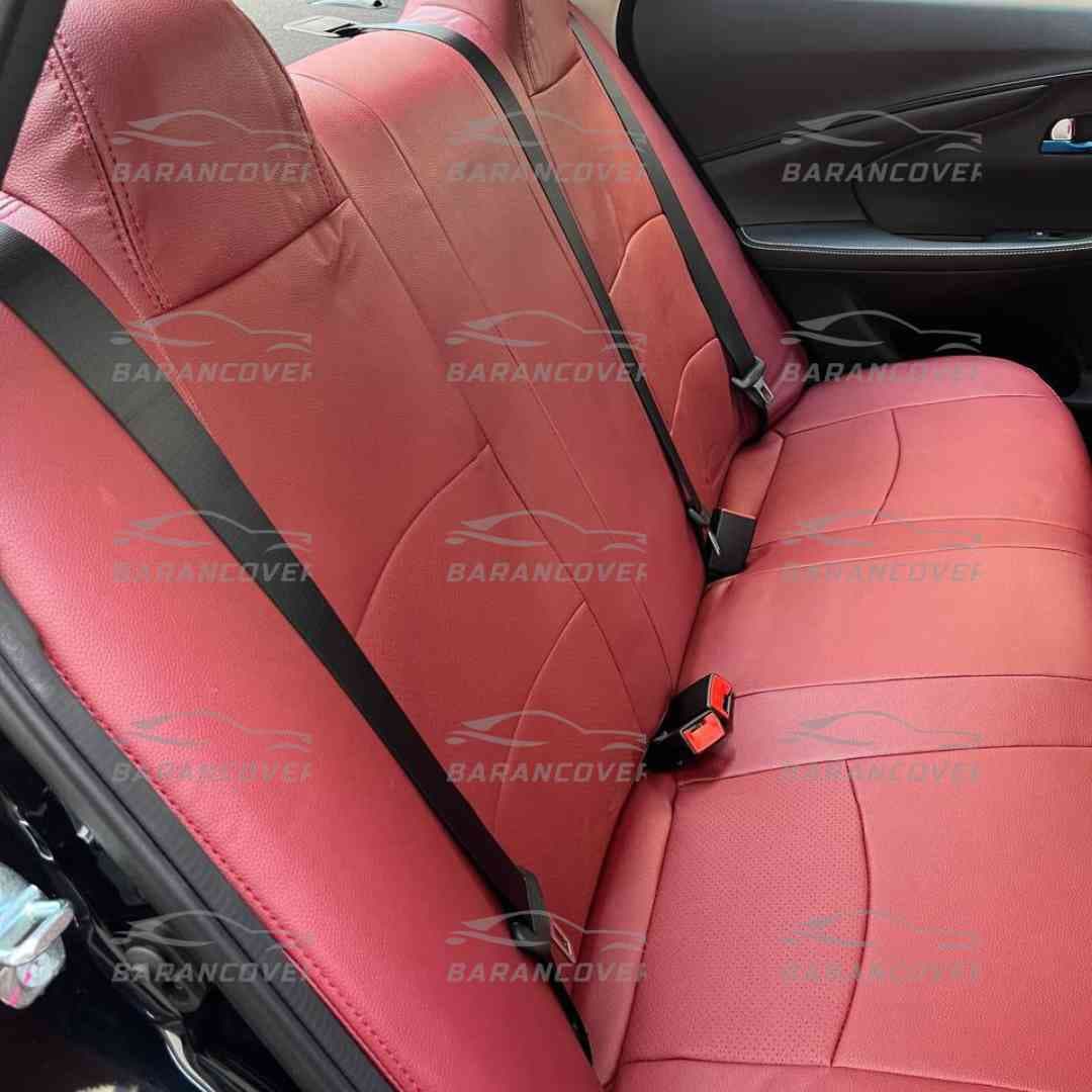روکش صندلی فردا موتور FMC 511 چرم رنگ زرشکی — تصویر ۵