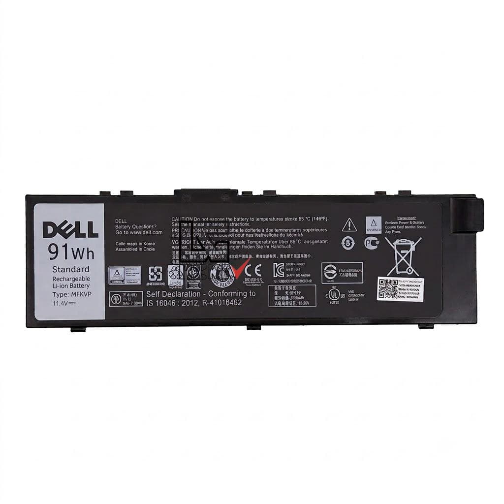 باتری اورجینال لپ تاپ Dell Precision 15 7520 مدل MFKVP