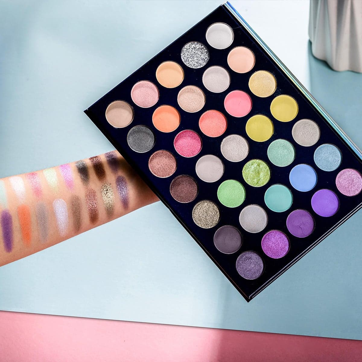 سایه چشم بیوتی گلیزد-بلومینگ آپ 35 رنگ اورجینال Beauty Glazed Blooming Up 35 color Eyeshadow Palette — تصویر ۶