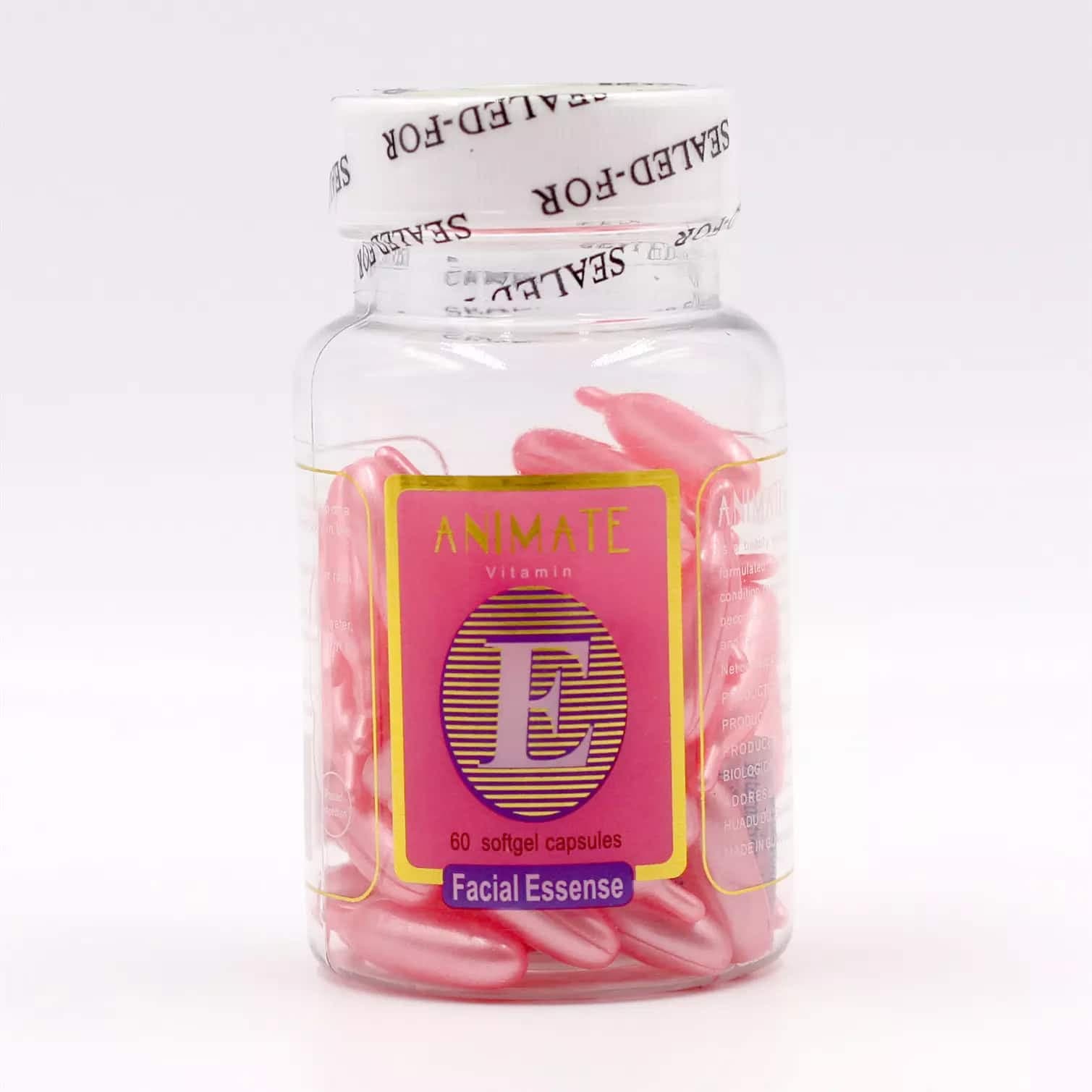 کپسول ضدلک و ضدچروک انیمیت اورجینال ANIMATE Vitamin E Capsules — تصویر ۳