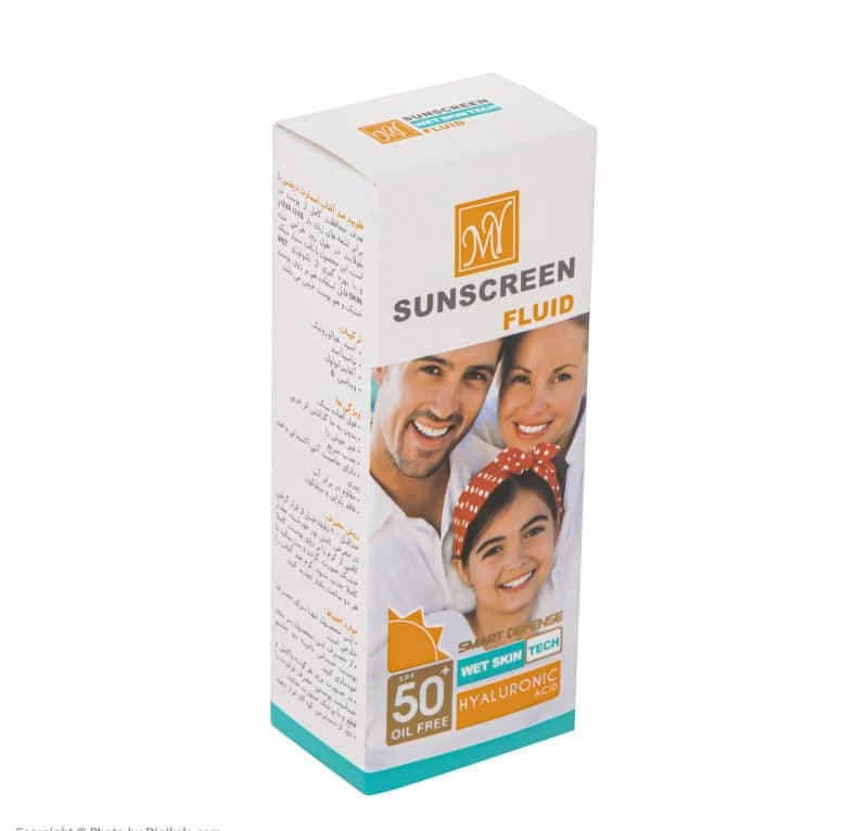 فلویید ضد آفتاب SPF50 مای حجم 50 میل Sunscreen Fluid MY spf50 — تصویر ۴