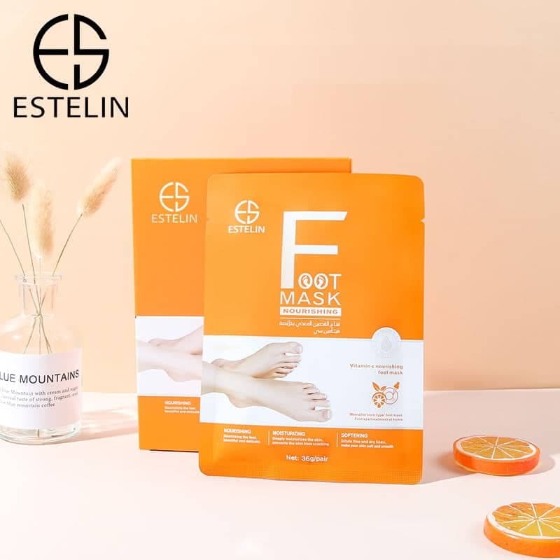 ماسک جورابی مغذی پا ویتامین سی استلین اورجینال مرطوب کننده 36 گرم ESTELIN Vitamin C Nourishing Foot Mask — تصویر ۶