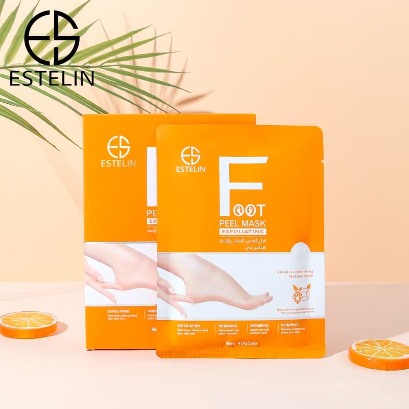 ماسک پا لایه بردار ویتامین سی استلین اورجینال 40گرم ESTELIN Vitamin C Exfoliating Foot Peel Mask — تصویر ۵