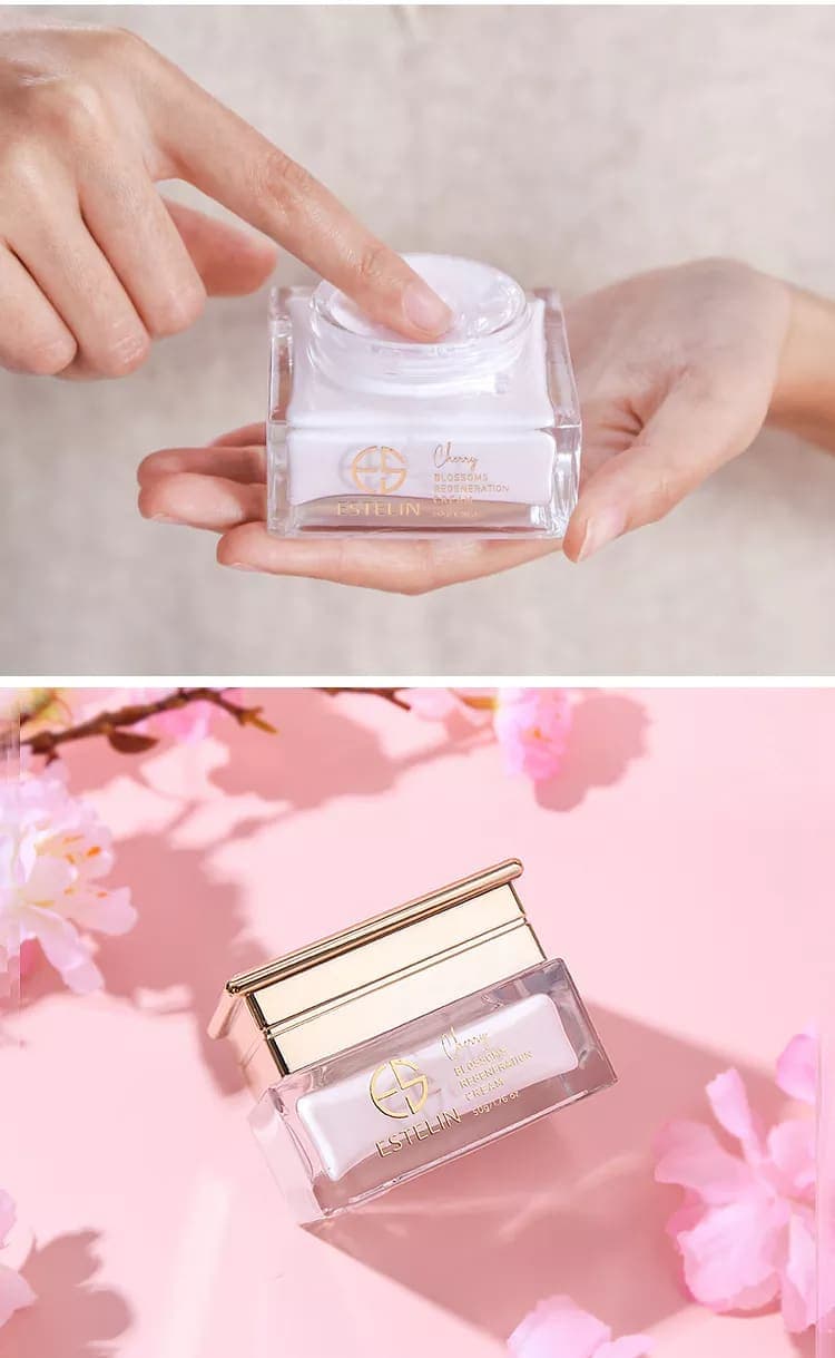 کرم شکوفه گیلاس استلین اورجینال 50گرم ESTELIN Cherry Blossoms Regeneration Cream — تصویر ۴