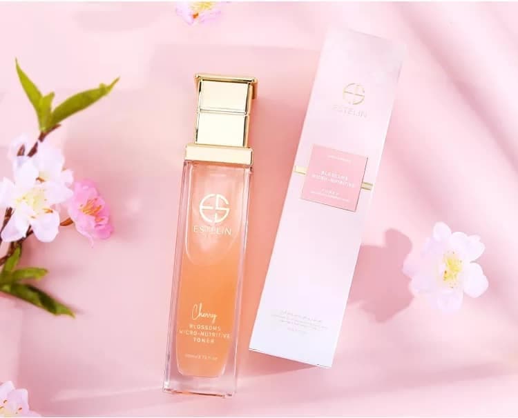 تونر صورت شکوفه گیلاس استلین اورجینال 110 میل ESTELIN Cherry Blossoms Micro-nutritive Toner — تصویر ۶