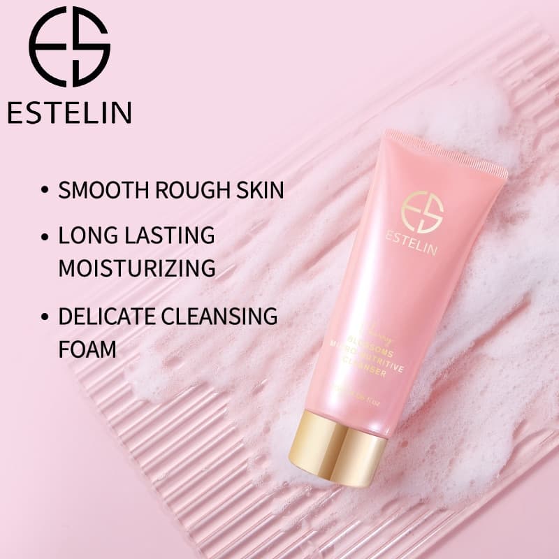 شوینده صورت شکوفه گیلاس استلین اورجینال 100 میل ESTELIN Cherry Blossoms Micro-nutritive Cleanser — تصویر ۲