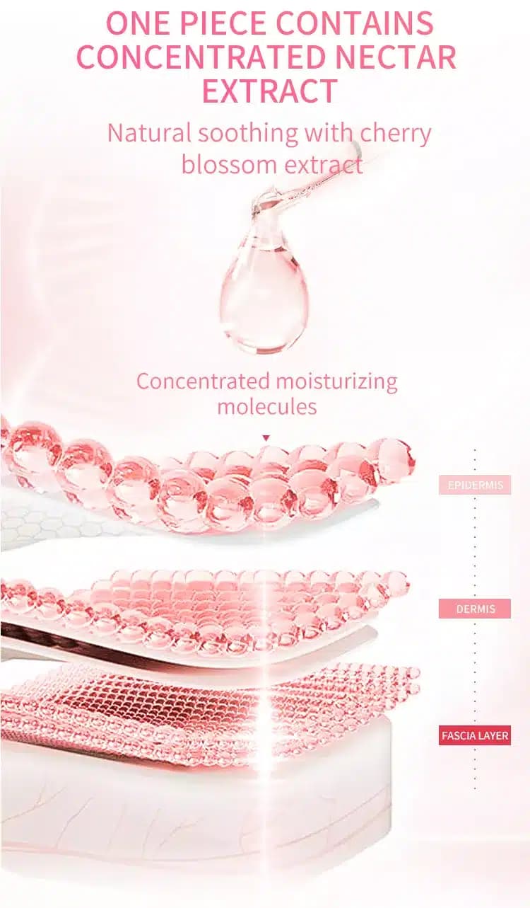 ماسک ورقه ای شکوفه گیلاس استلین اورجینال 25گرم Estelin Cherry Blossoms Essence Mask — تصویر ۶