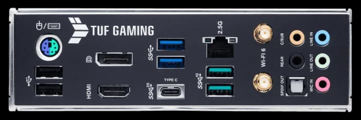 مادربرد ایسوس مدل TUF GAMING Z590-PLUS WIFI درحد نو — تصویر ۹