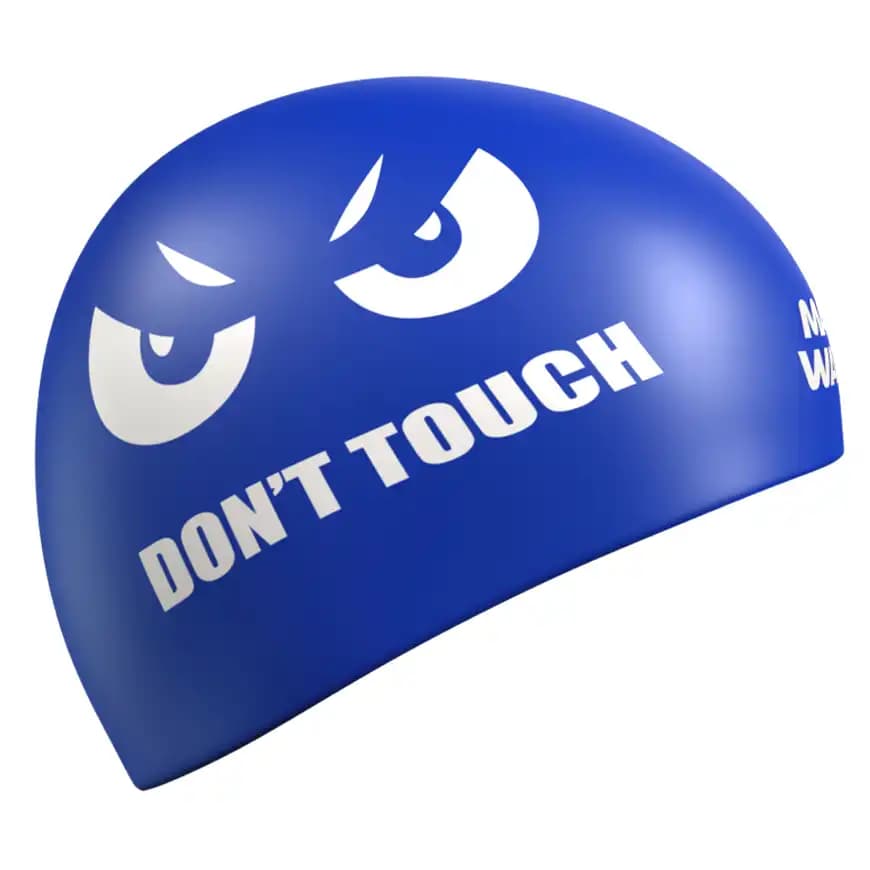 کلاه شنا سیلیکونی دو رو مدویو مدل DON’T TOUCH reversible — تصویر ۲