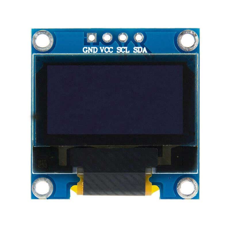 ماژول 0.96 اینچ LCD با رابط I2C زرد آبی