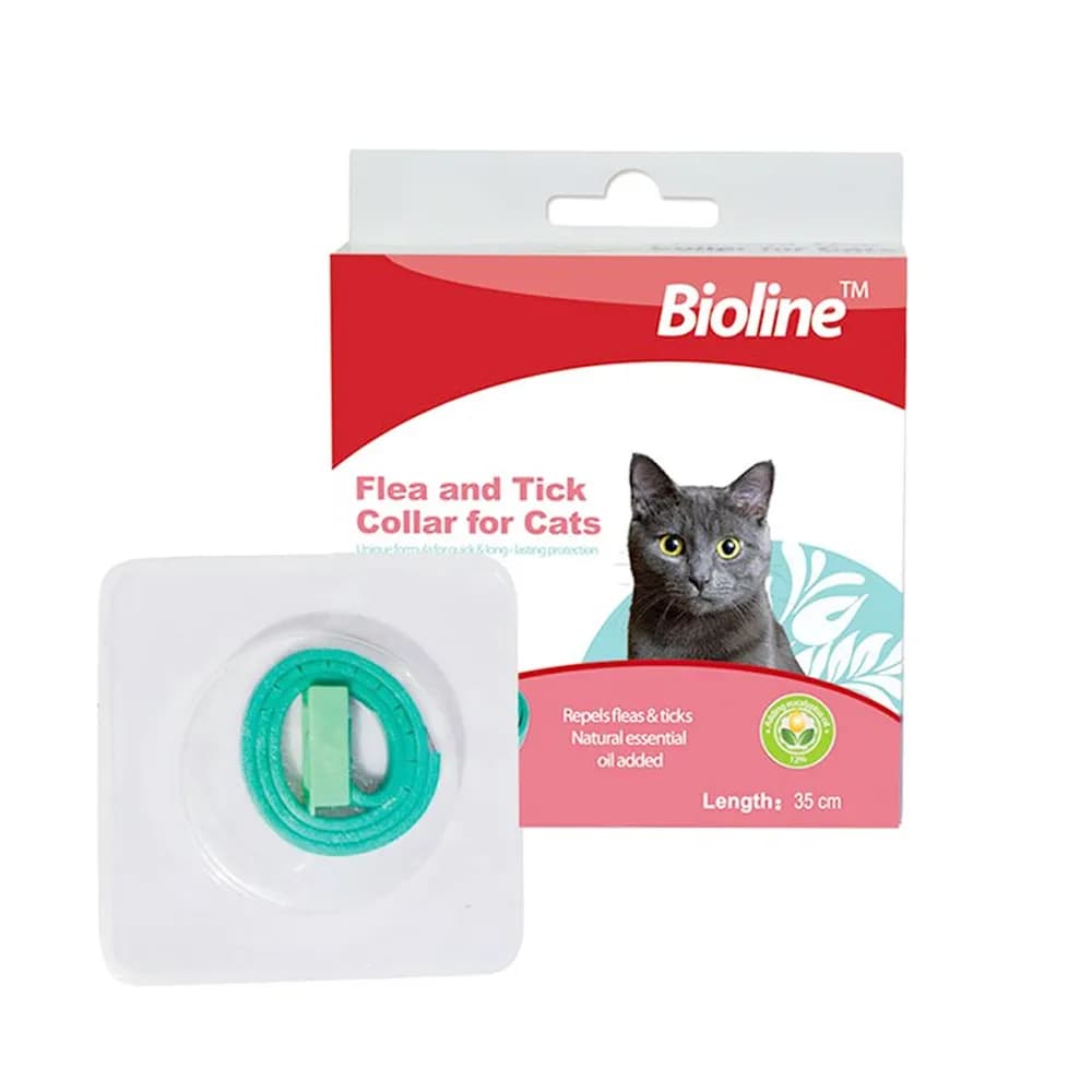قلاده ضد کک و کنه گربه بایولاین – Bioline collar for cats — تصویر ۲